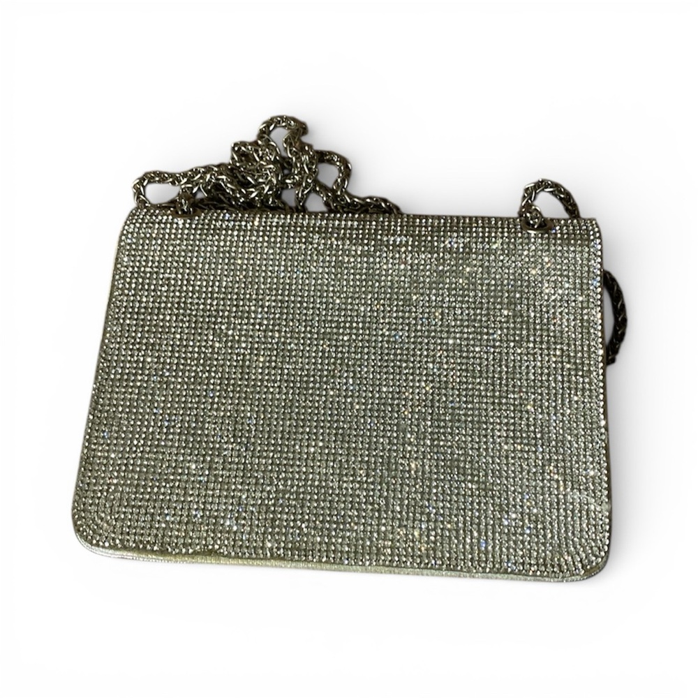 Glamorous Gold Chain Evening Clutch - Picture 6 of 11